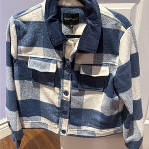 Velvet Heart Blue and White Kids Jacket